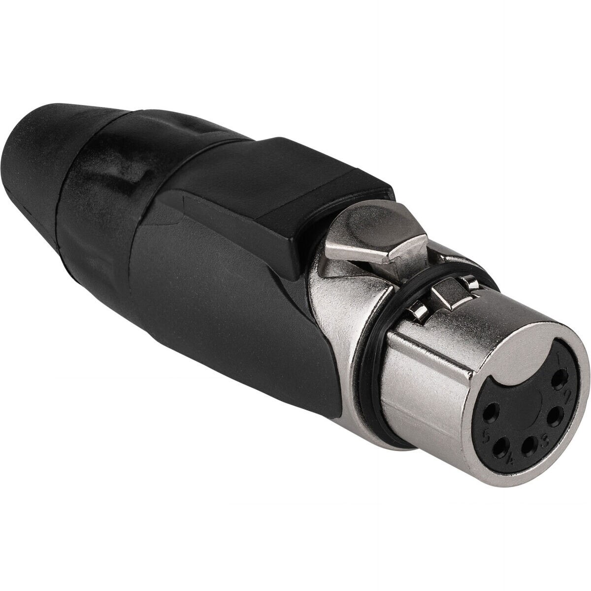 Amphenol AX5F0M 5Pin Female XLR Connector Nickel with Black Sleeve